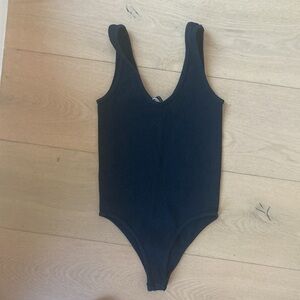 Black Ribbed Zara Bodysuit